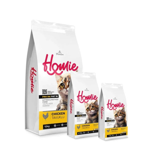 Homie Super Premium Kitten & Mother Cat Food - Chicken (Low Grain)