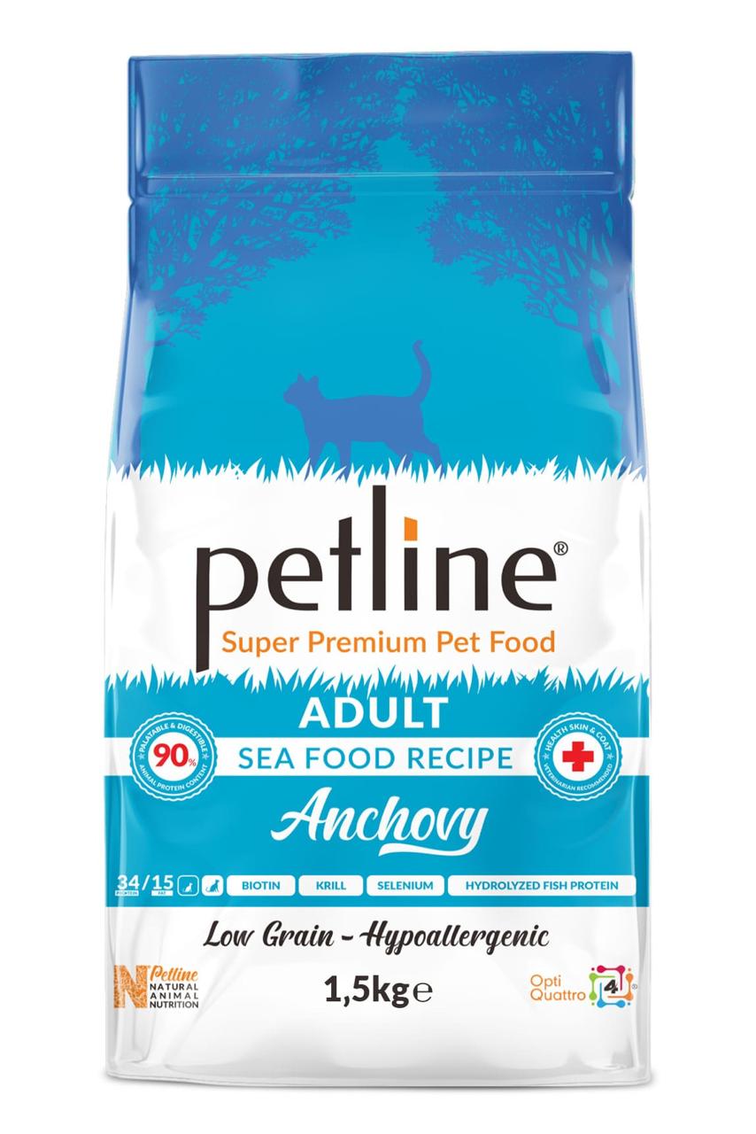 Petline Super Premium Adult Sea Food Anchovy Cat Food